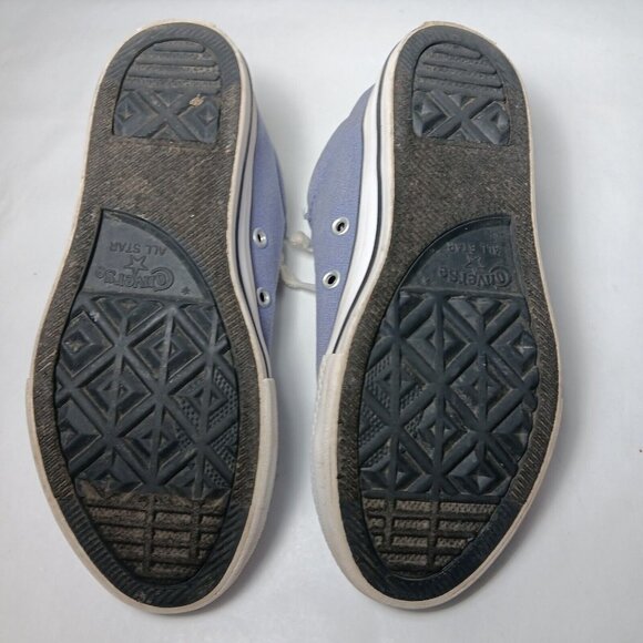 Converse All Star Shoes Junior Youth Size 1 Lavender Purple Cat Print Low Top - Picture 15 of 16